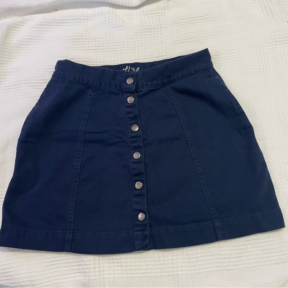 Harlow Soft Denim Blue Skirt XS